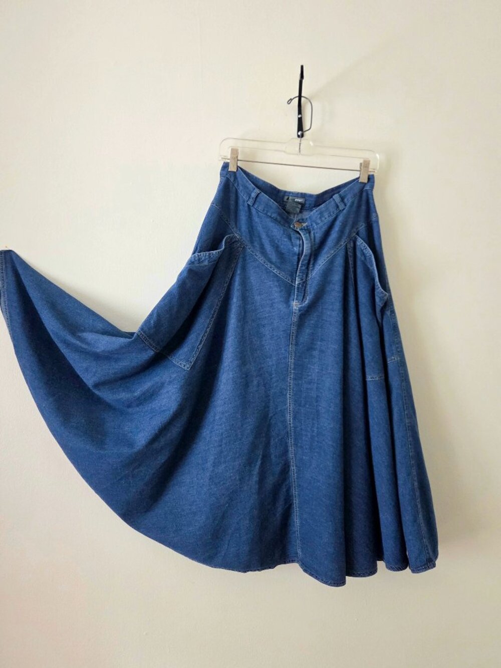 Liz Sport Denim Circle Skirt